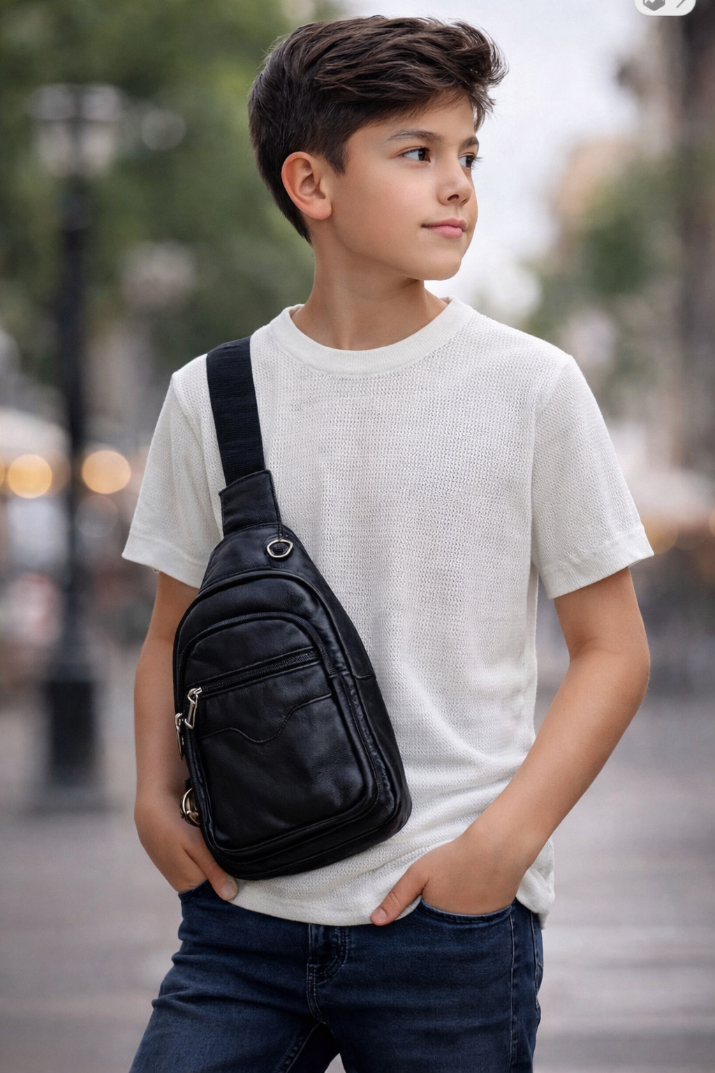 Mini Bandolera de Moda Unisex poli piel