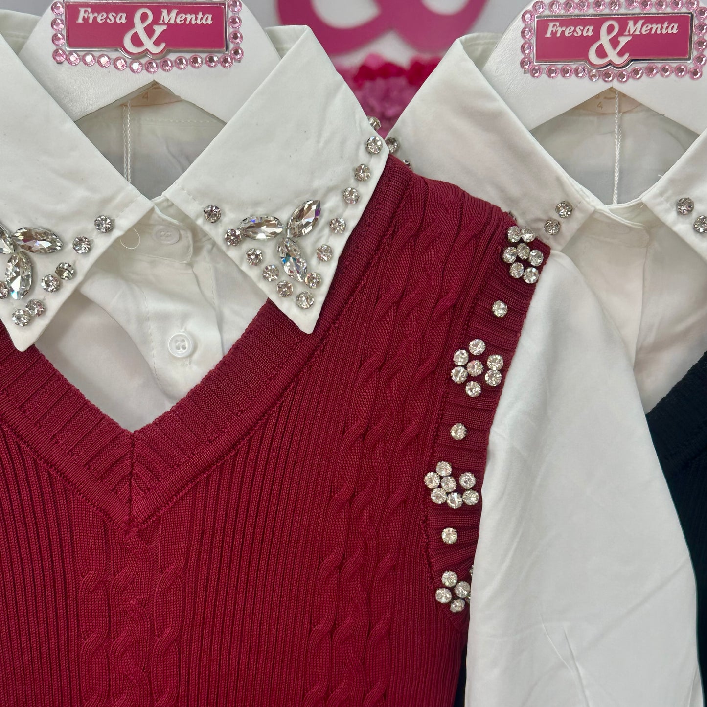 Vestido Lana con camisa