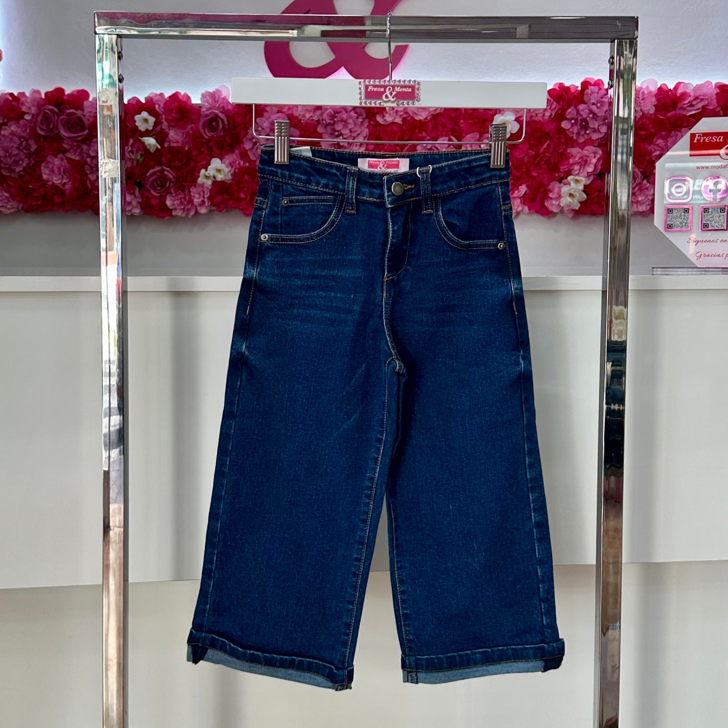Jeans ancho elástico