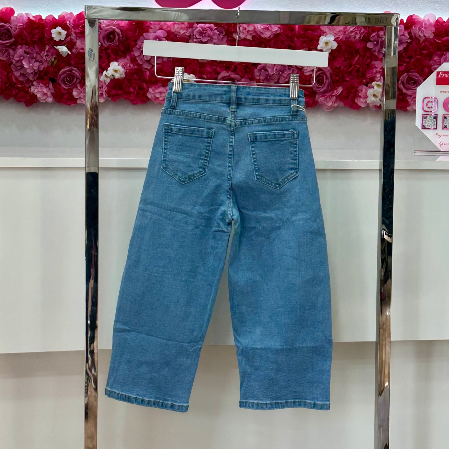 Jeans pedrería ancho