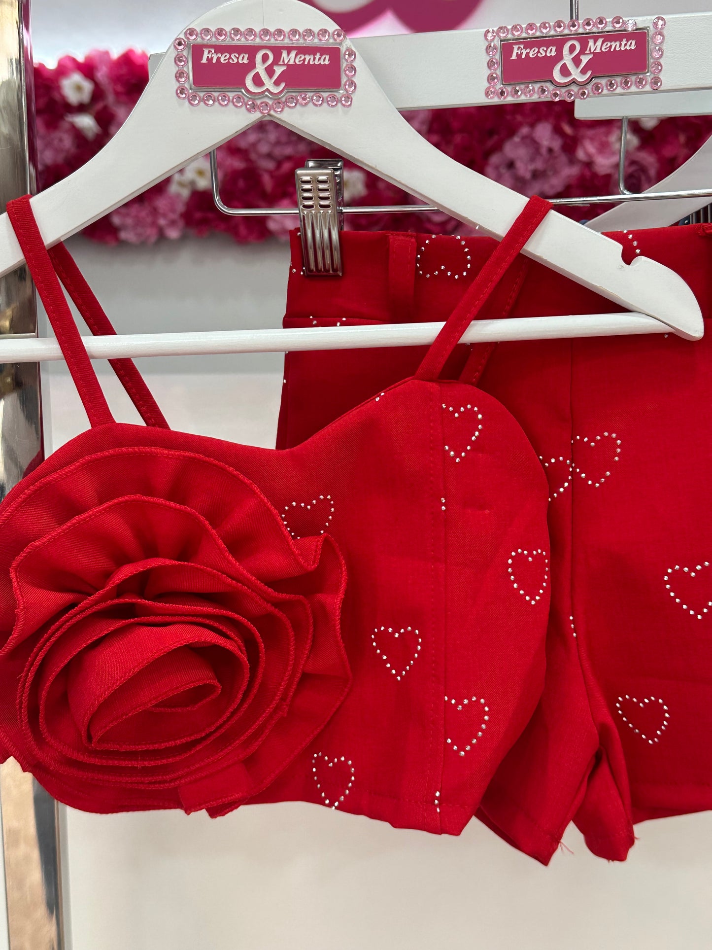 Conjunto short corazones