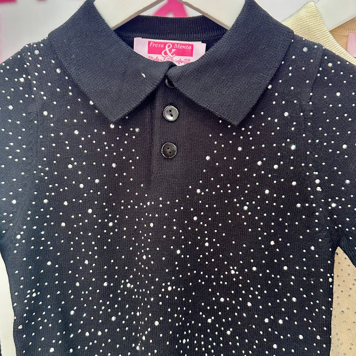 Jersey polo brillos