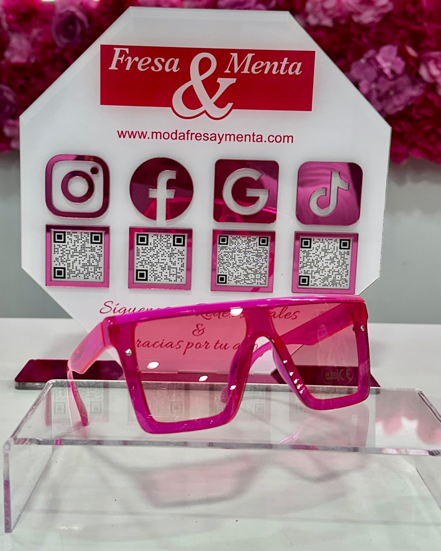 Gafas fashion fuscia