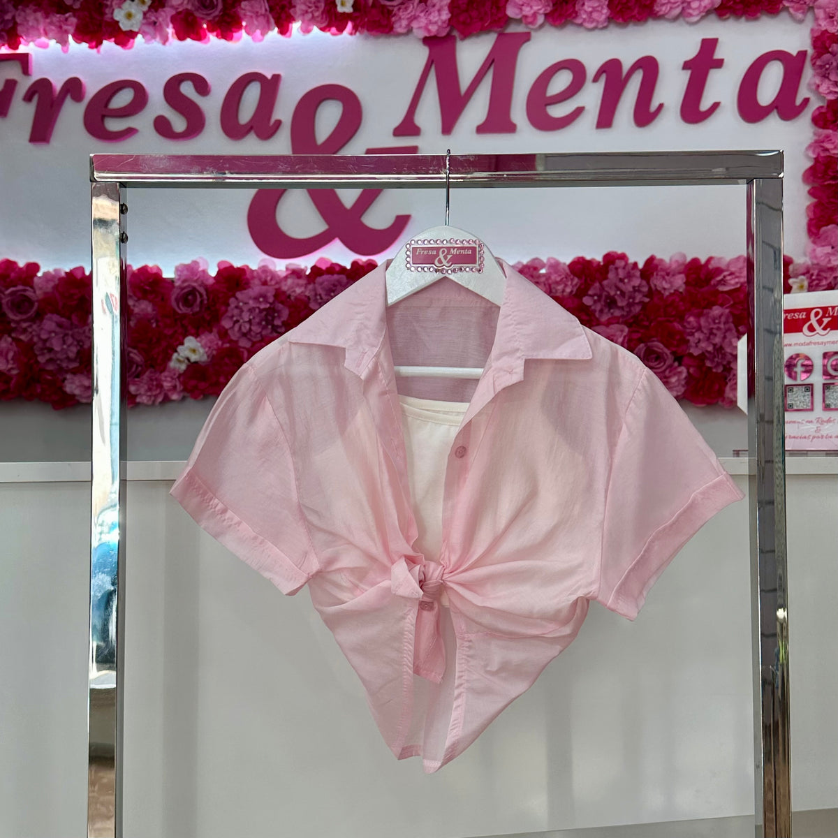 Camisa top de gasa