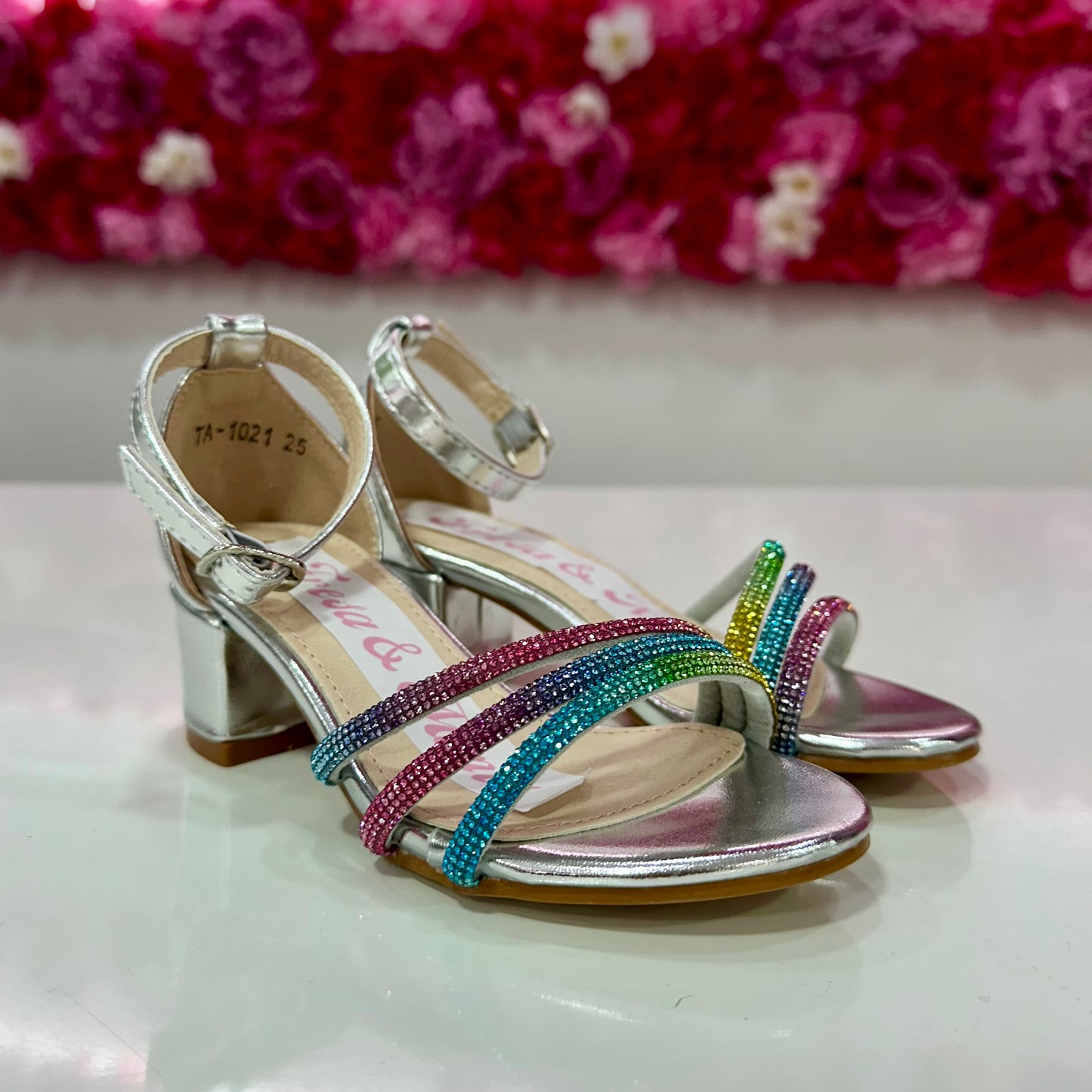 Tacones plata