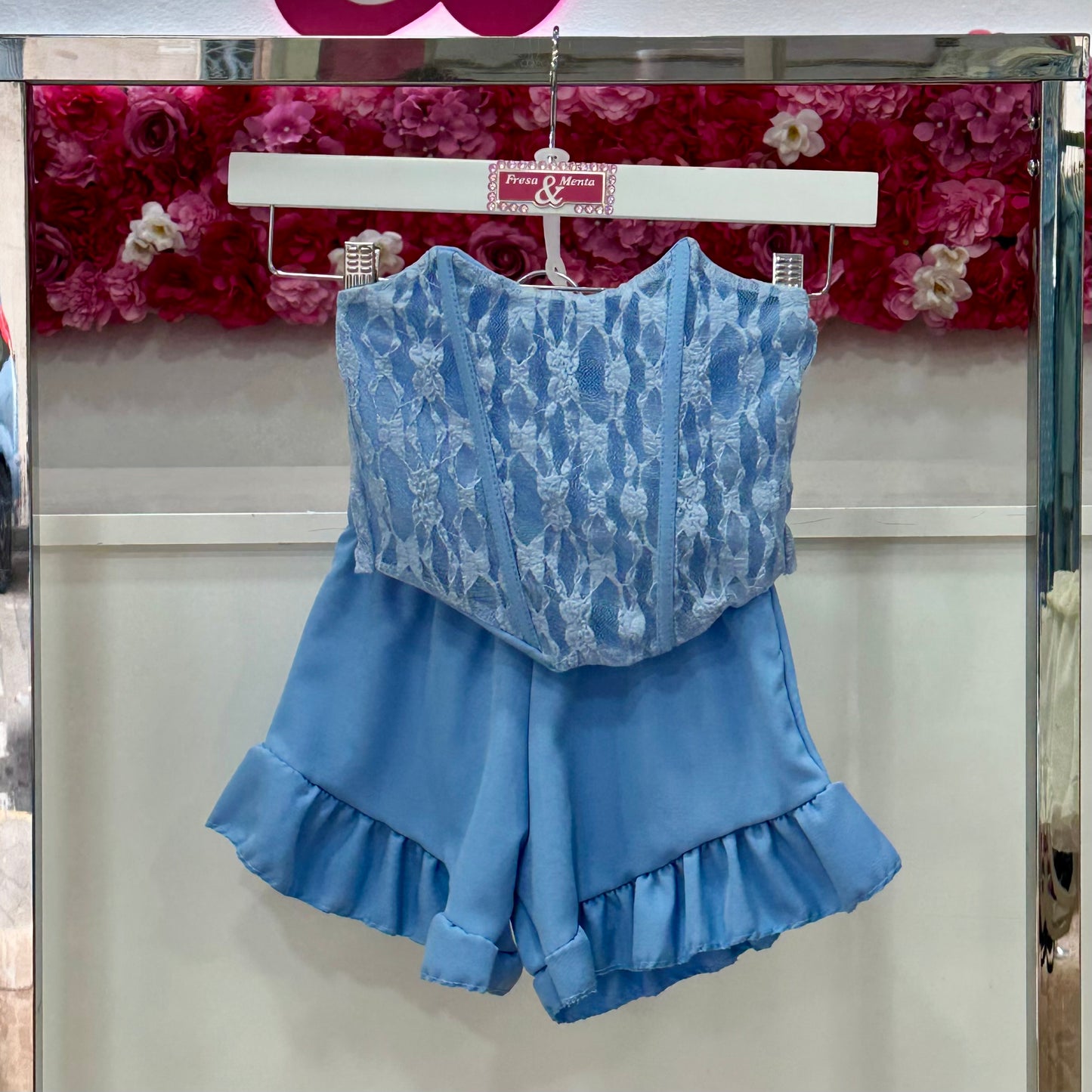 Conjunto corset short