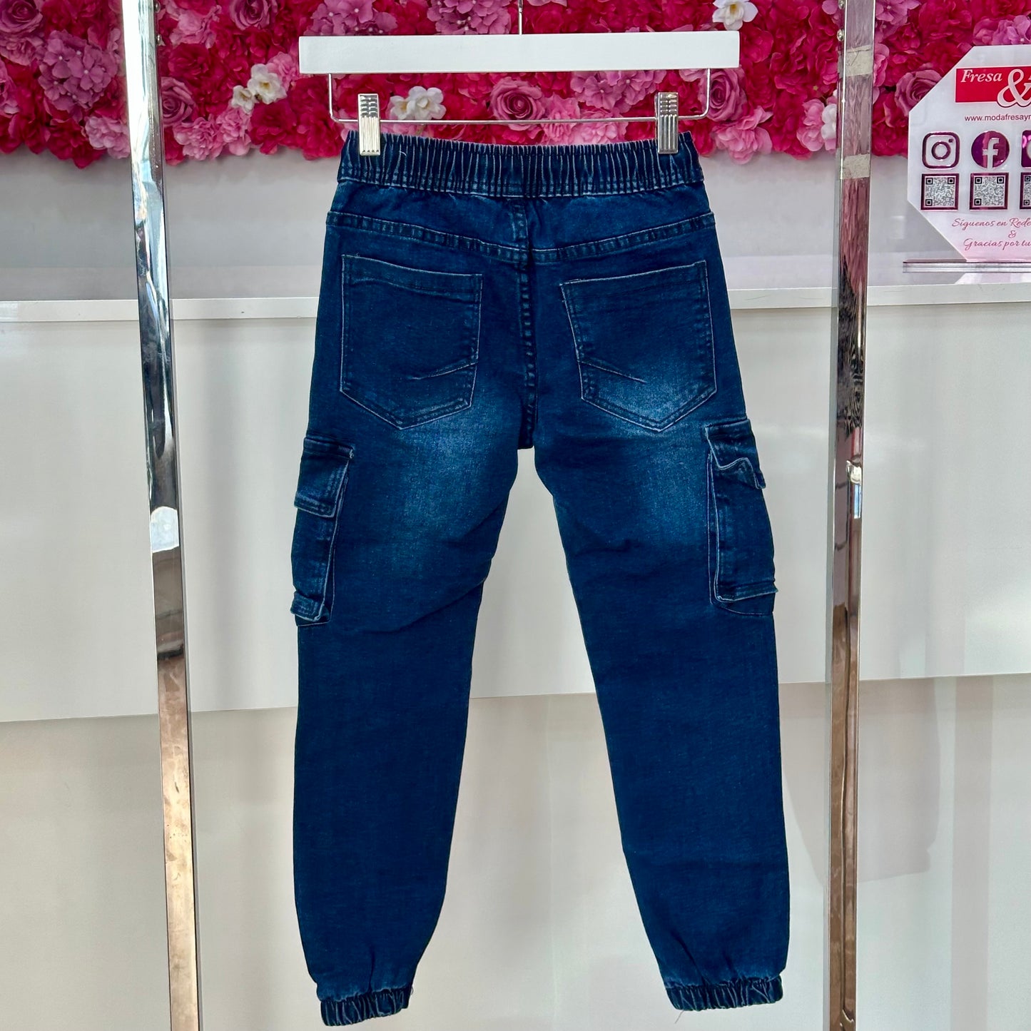 Jeans bolsillo cargo