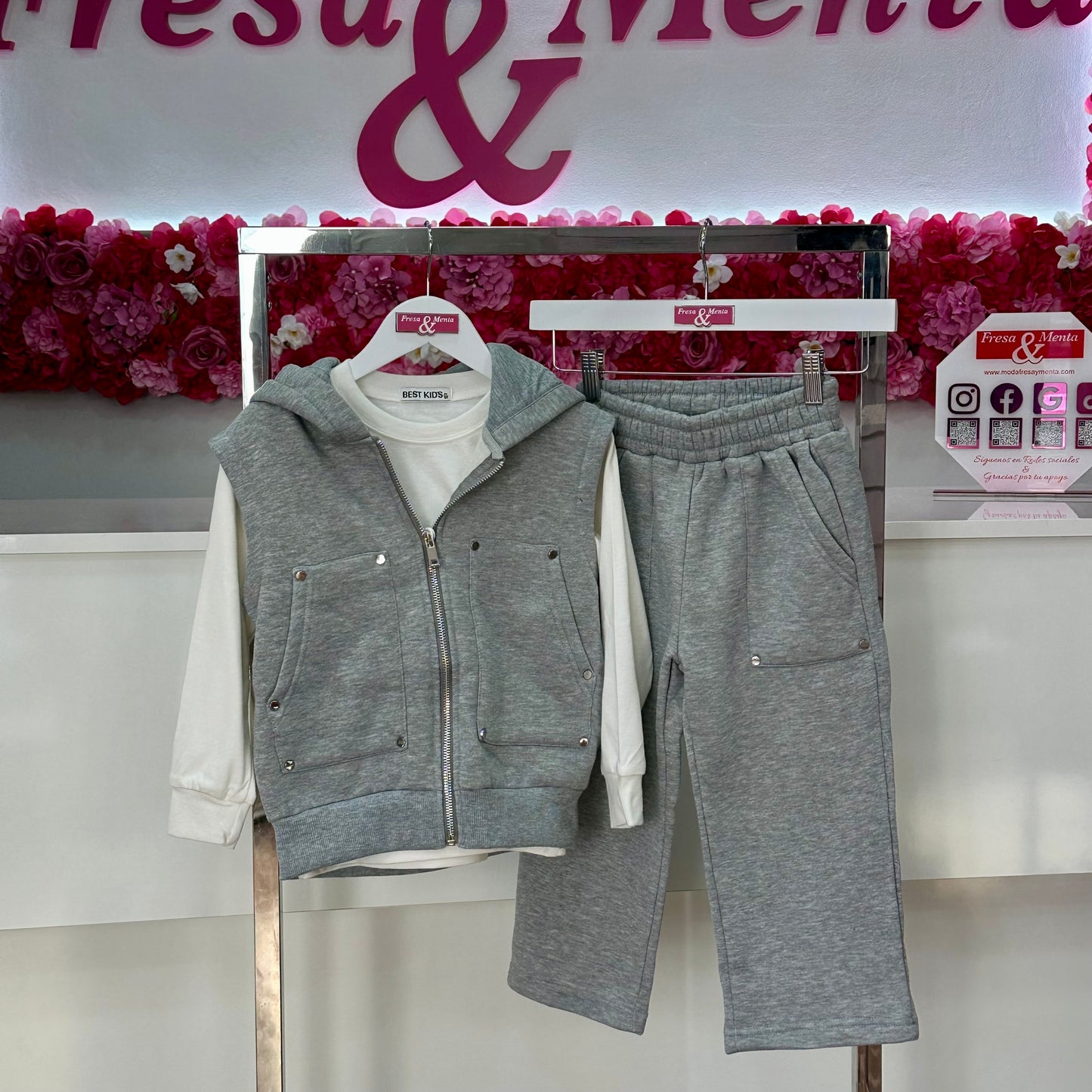 Conjunto chaleco sport