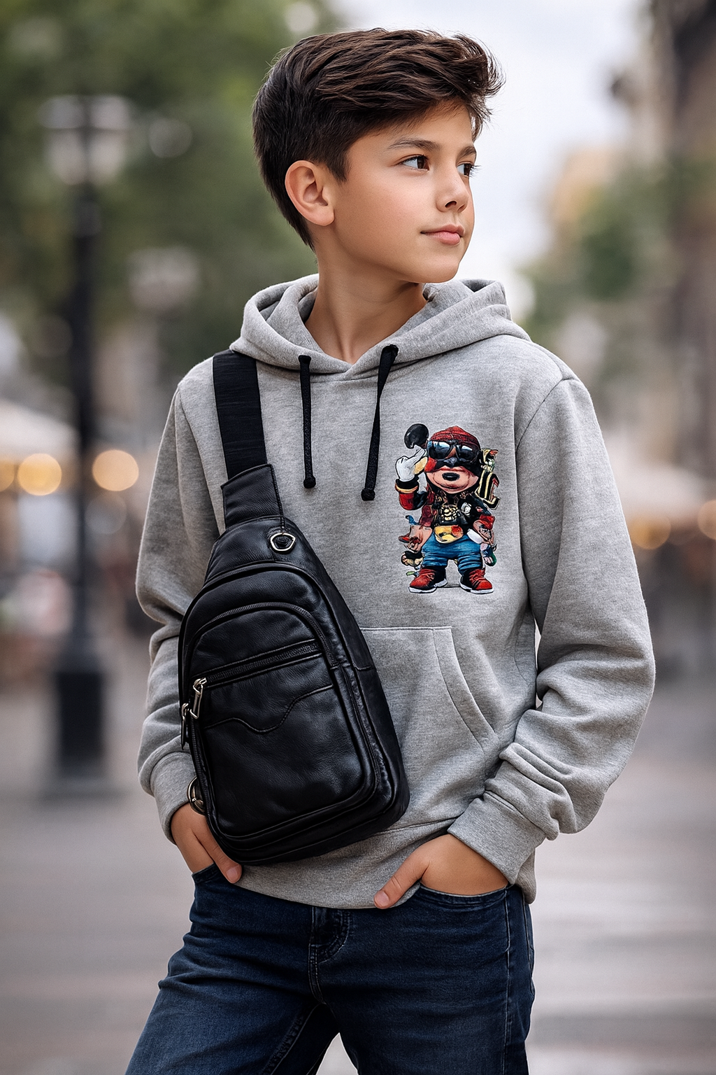 Mini Bandolera de Moda Unisex poli piel