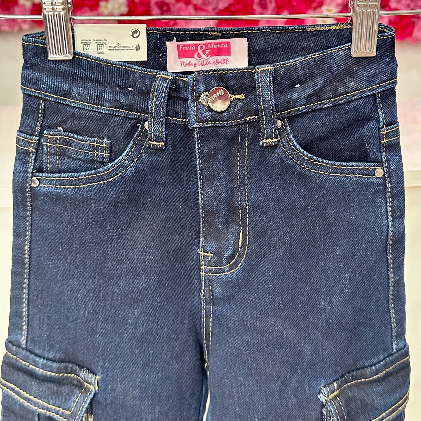 Jeans bolsillo cargo