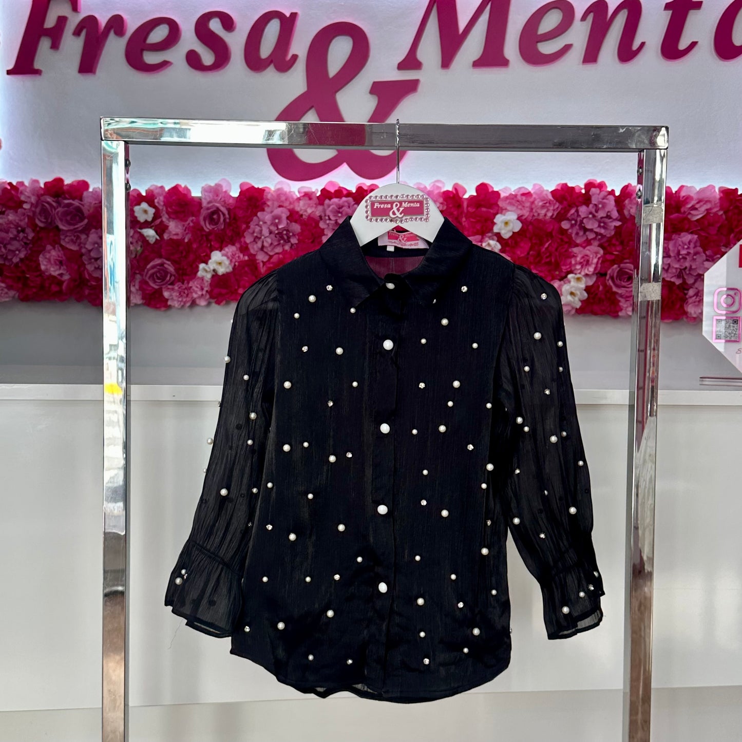 Camisa perlas
