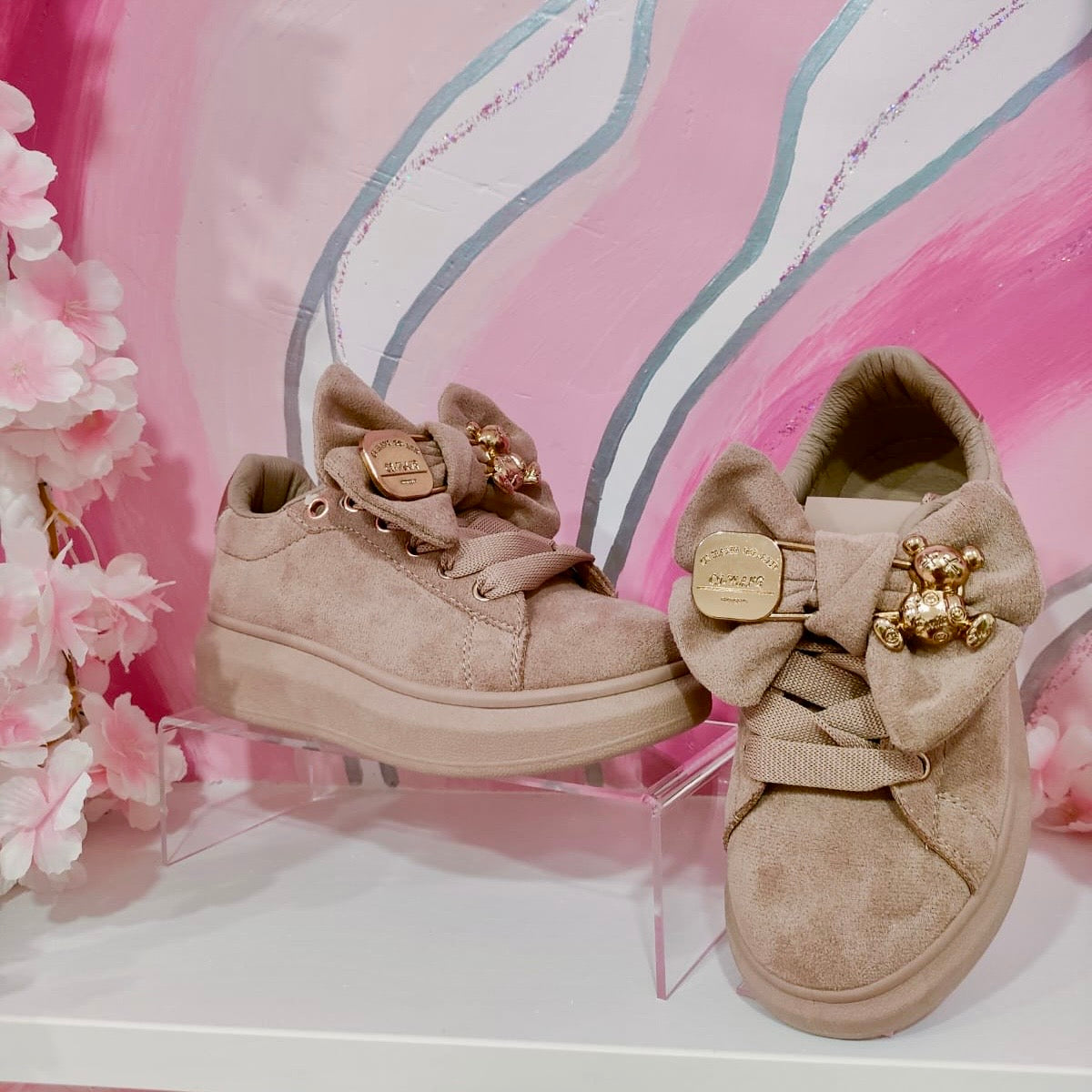 Zapatillas lazo osito