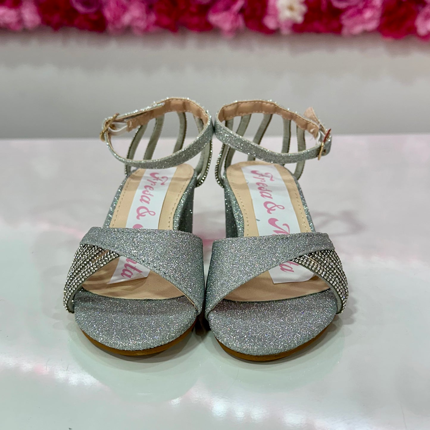 Tacones platas
