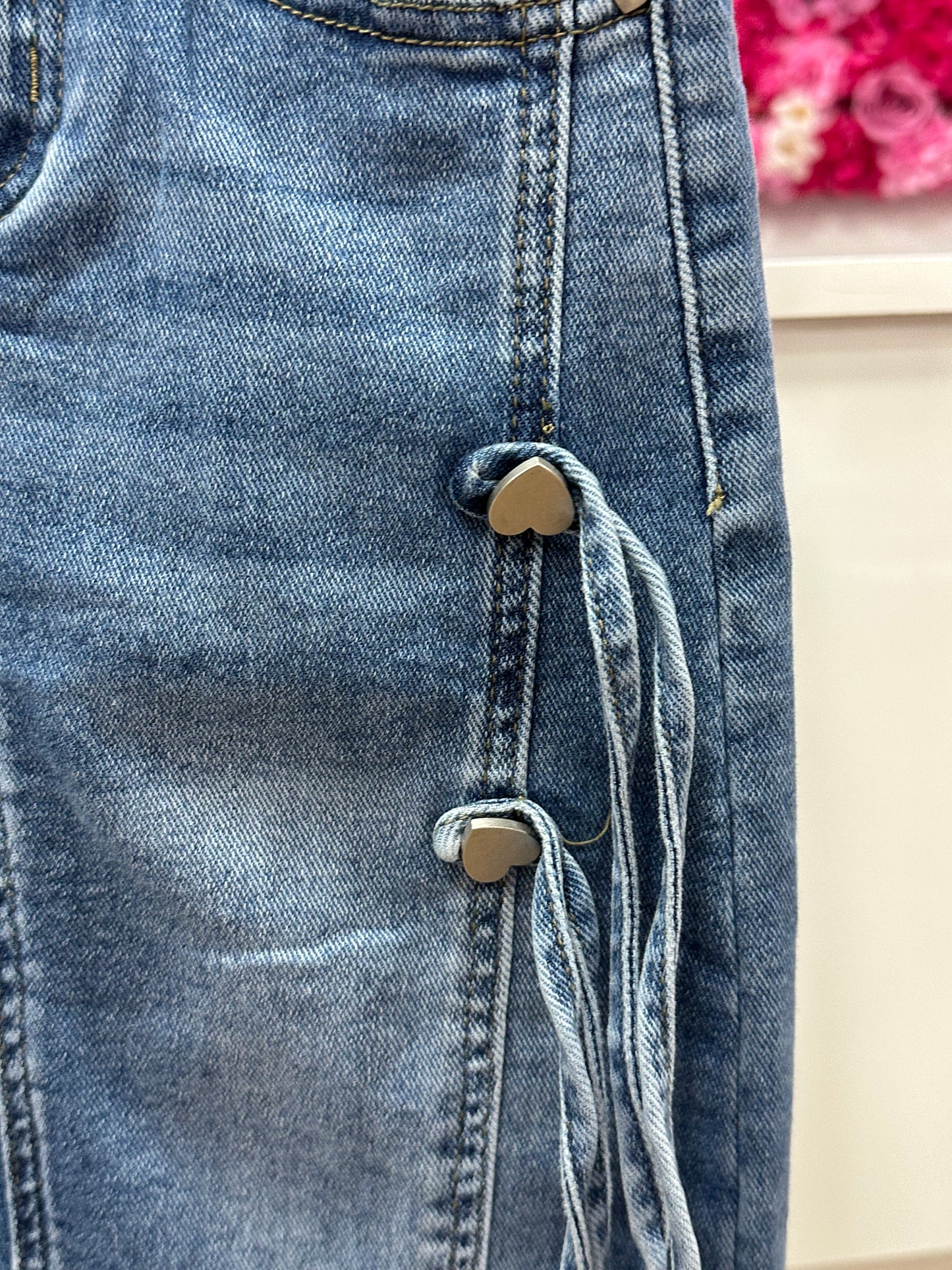 Falda Jeans Larga tiras