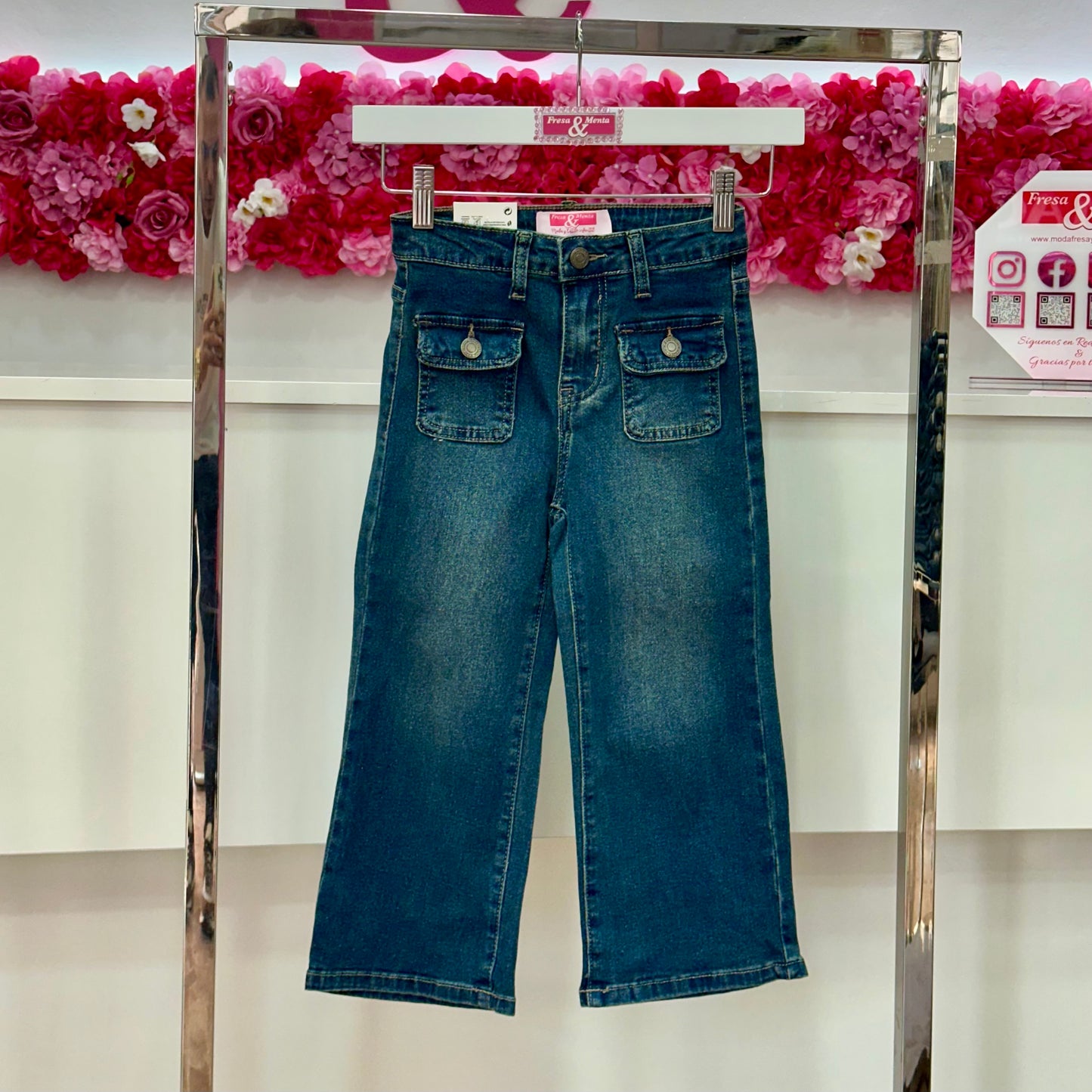Jeans bolsillo elástico