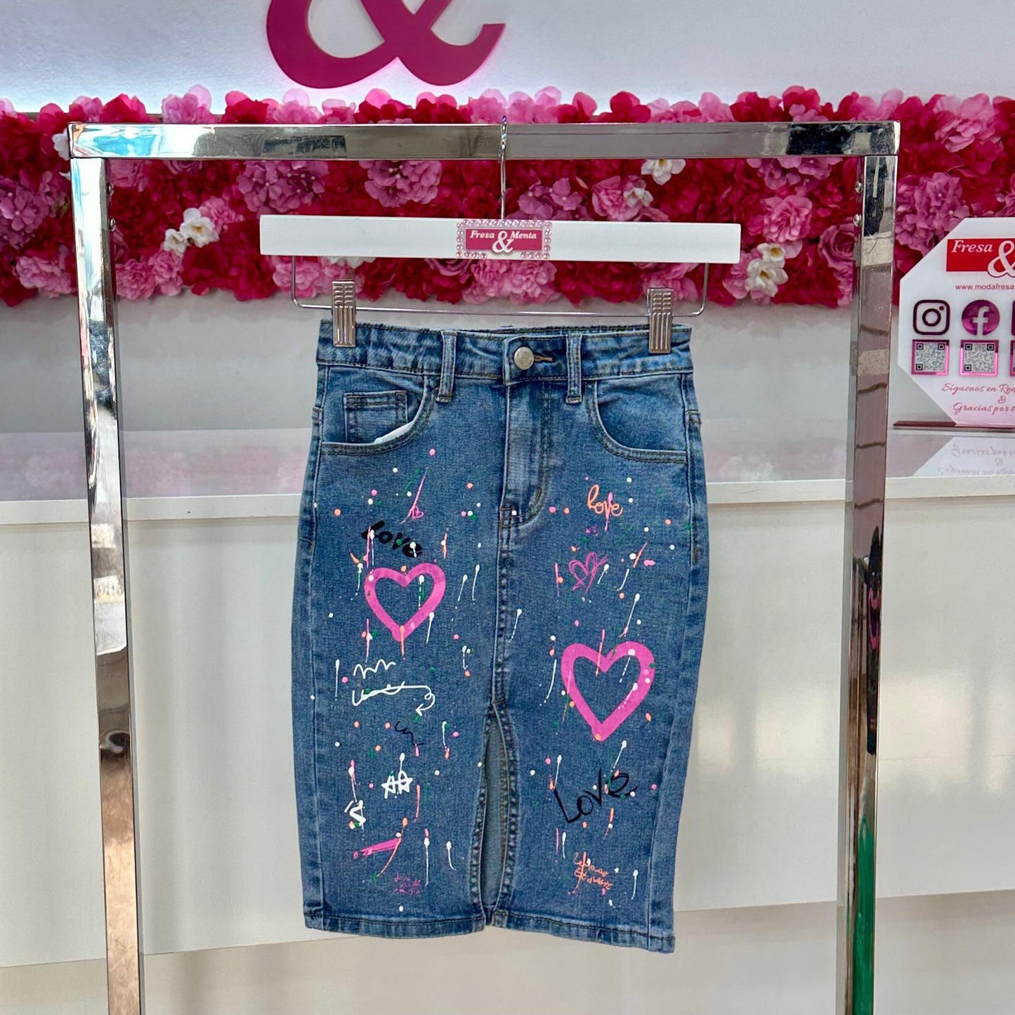 Falda jeans Love