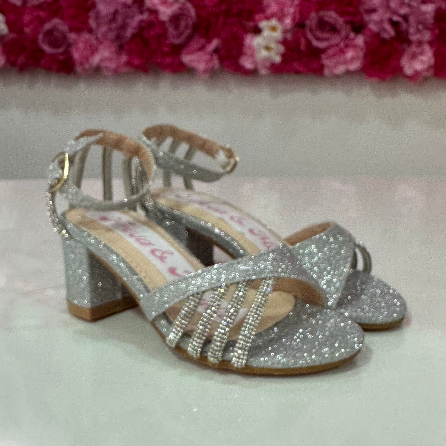 Tacones platas
