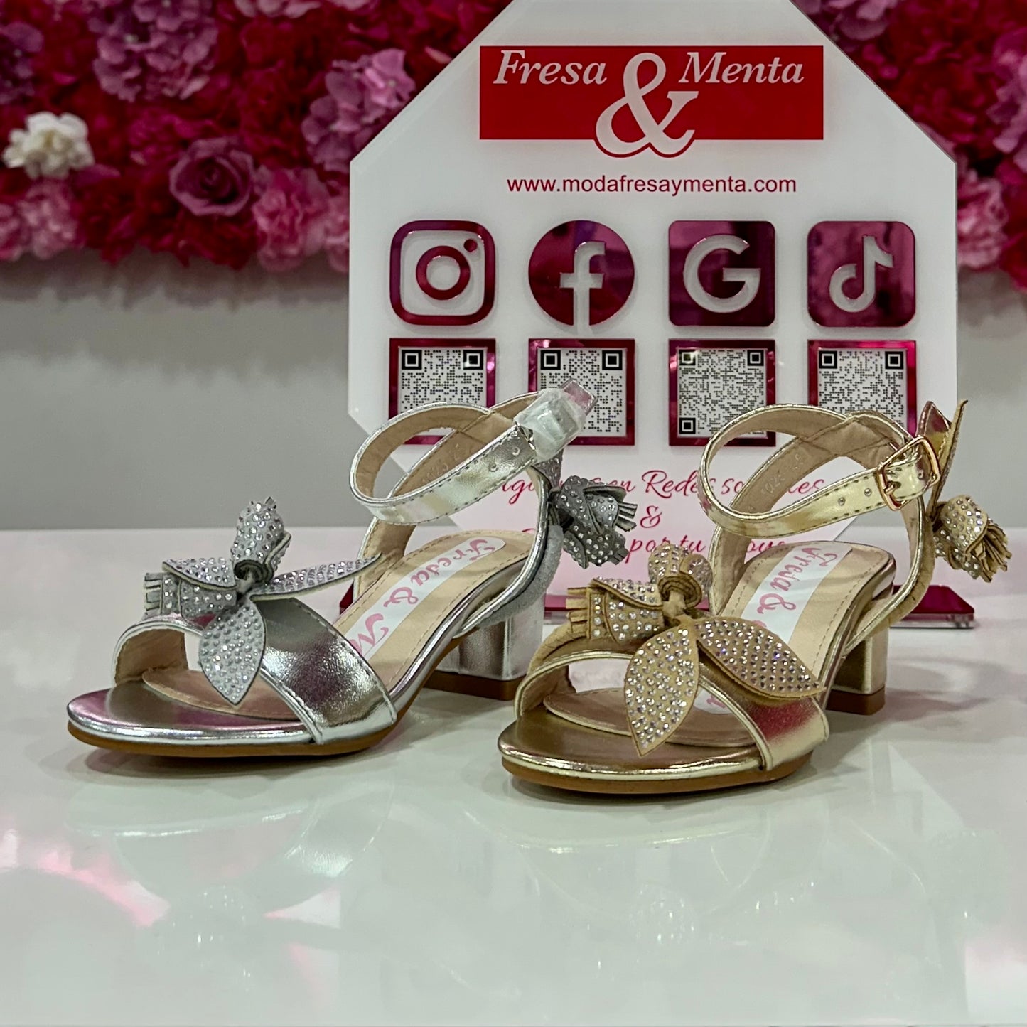 Tacones flor