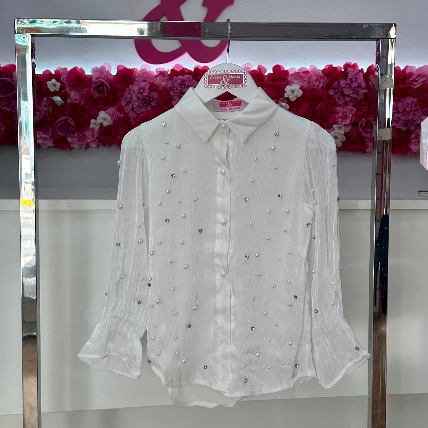 Camisa perlas