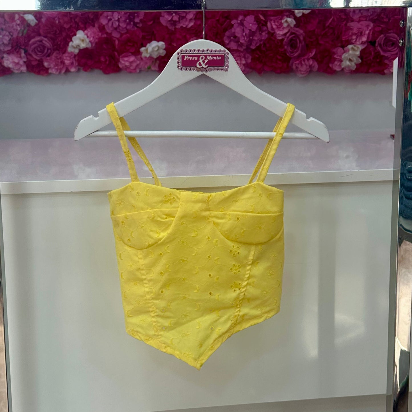 Top corset pique