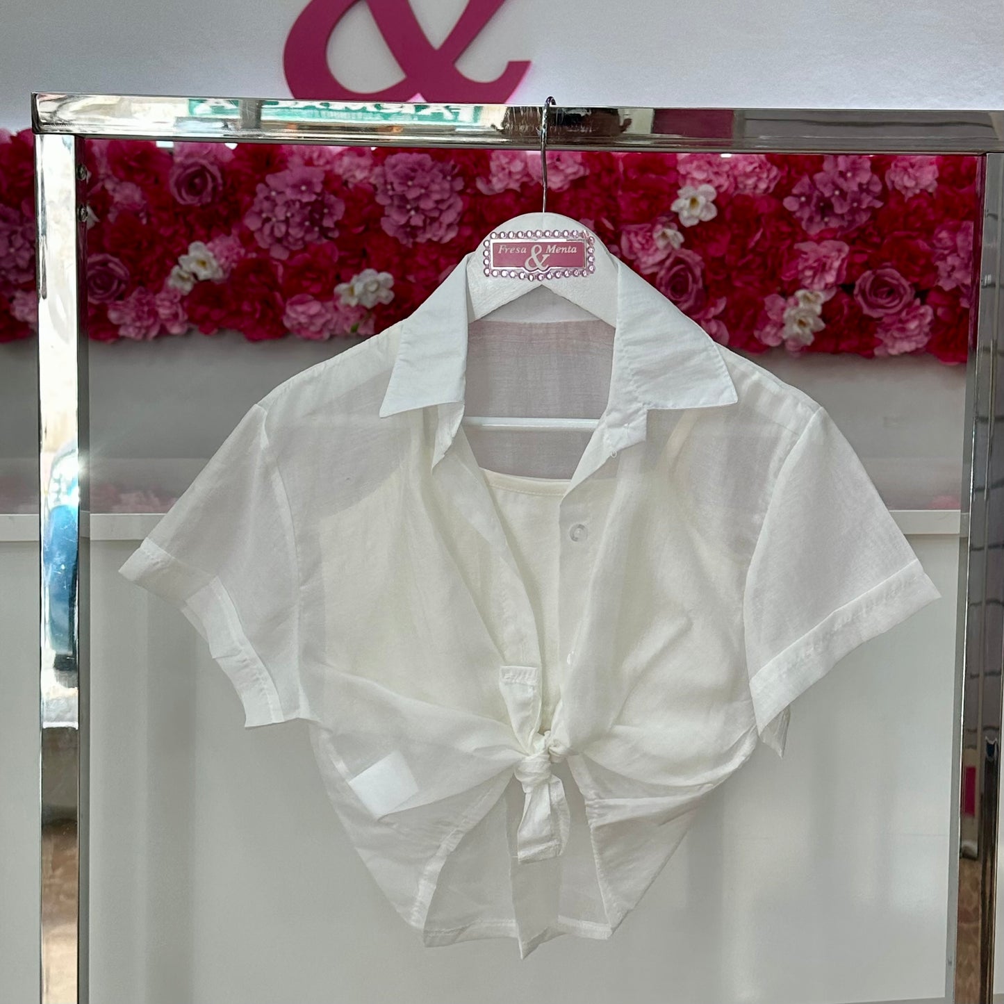 Camisa top de gasa