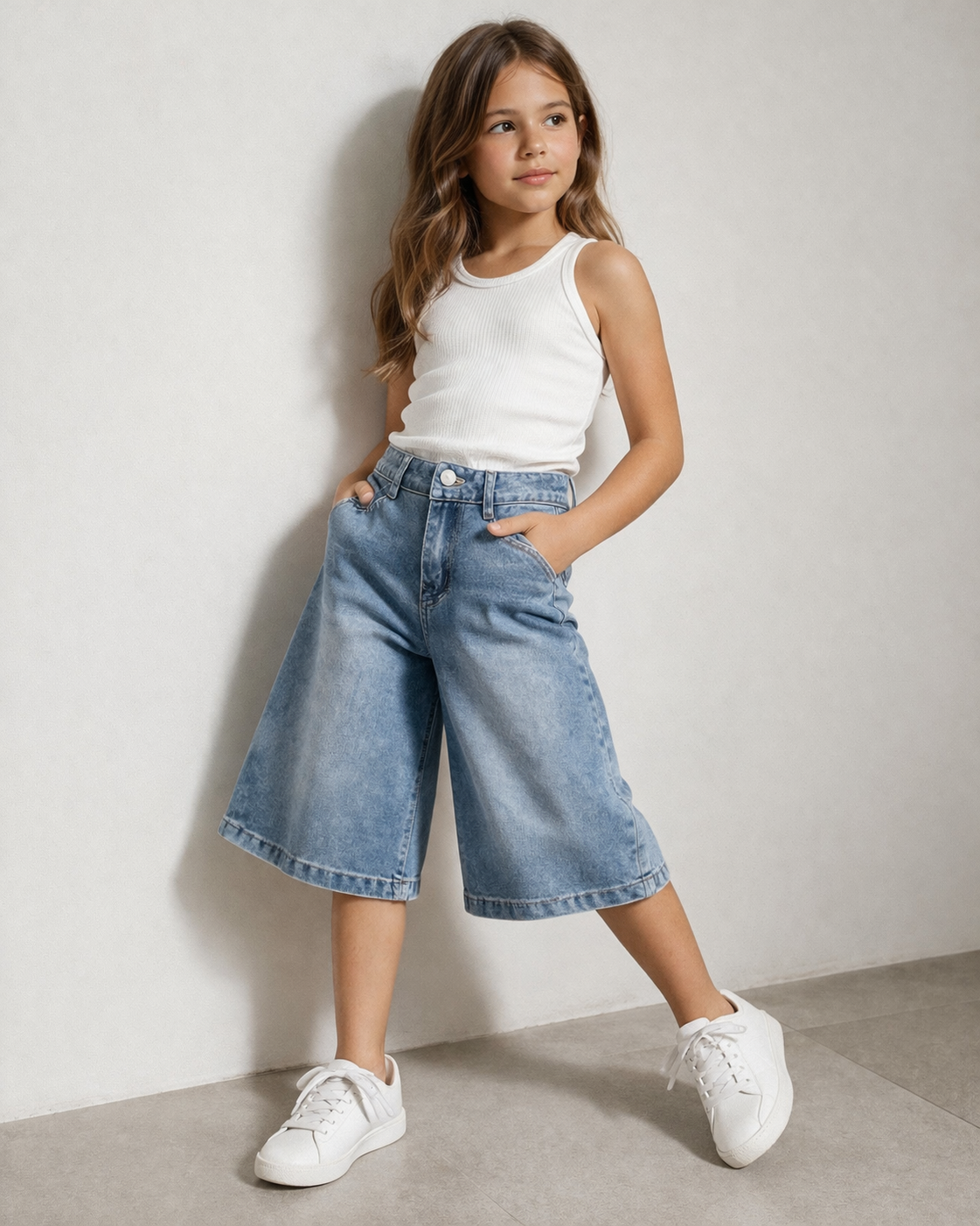 Pirata jeans con cinturilla
