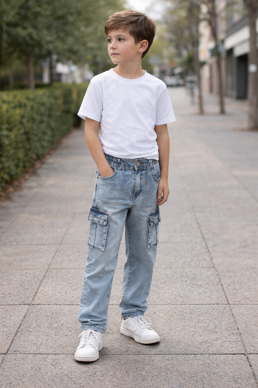 Jeans bolsillo cargo