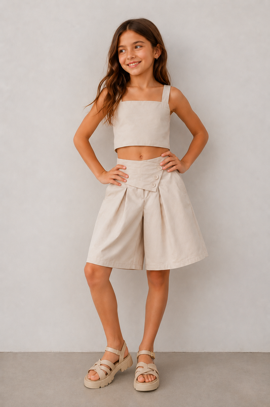 Conjunto pirata cruzado oversize