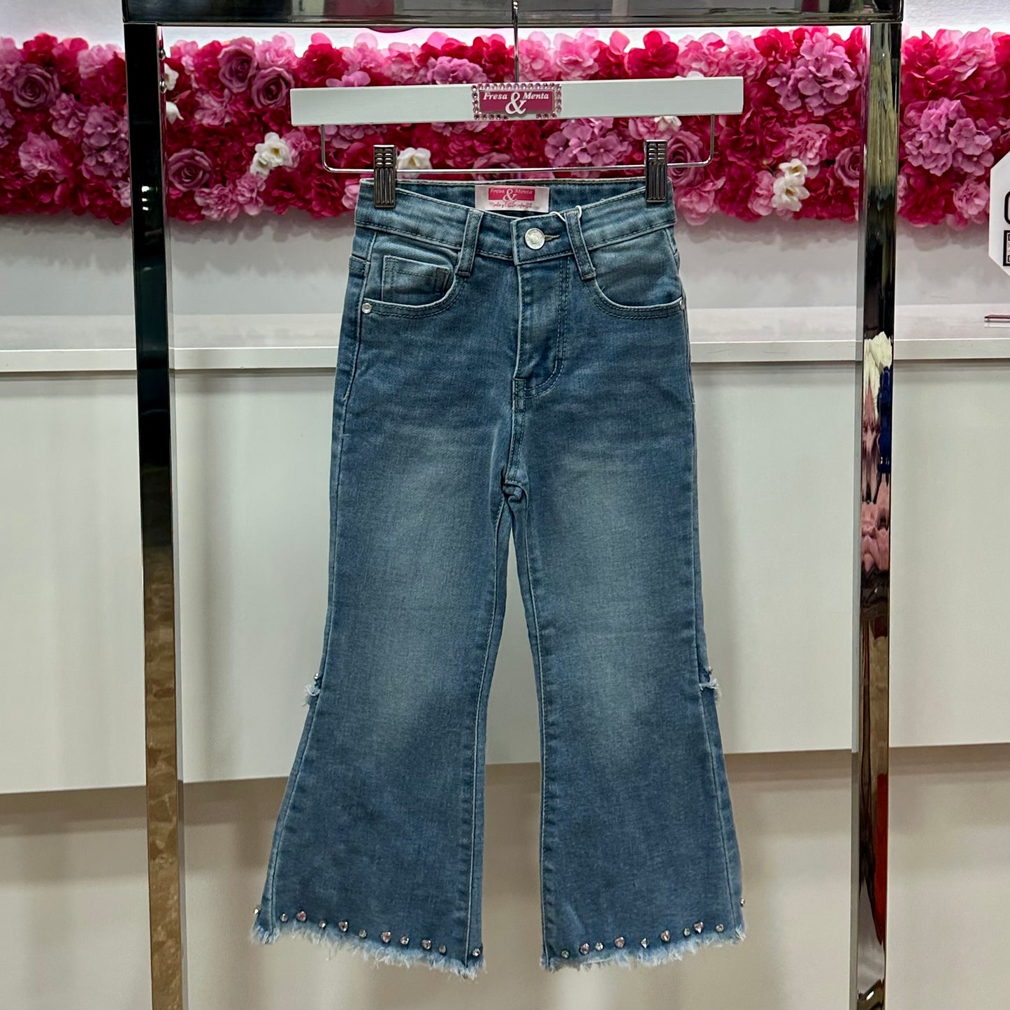 Jeans con pedrería