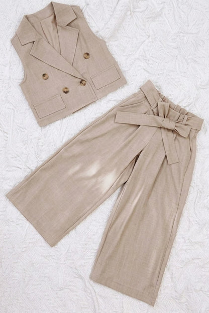 Conjunto Chaleco y pantalón ancho