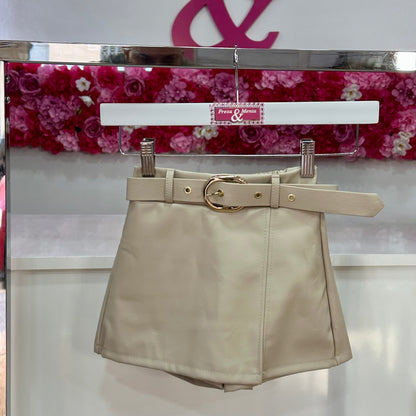 Falda pantalón poli piel