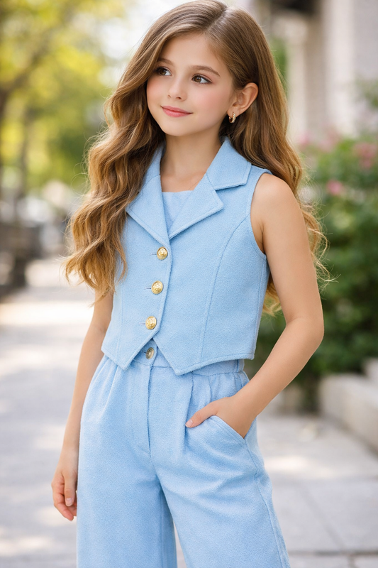 Conjunto chaleco vestir