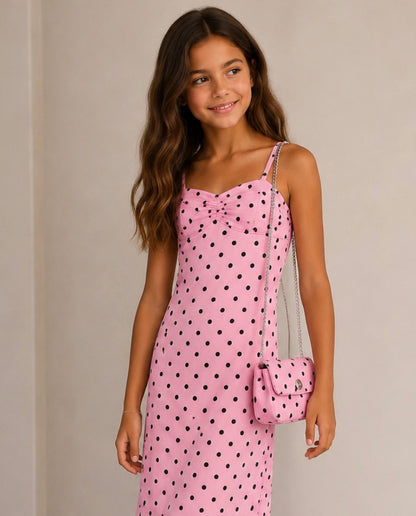 Vestido Topos volantes