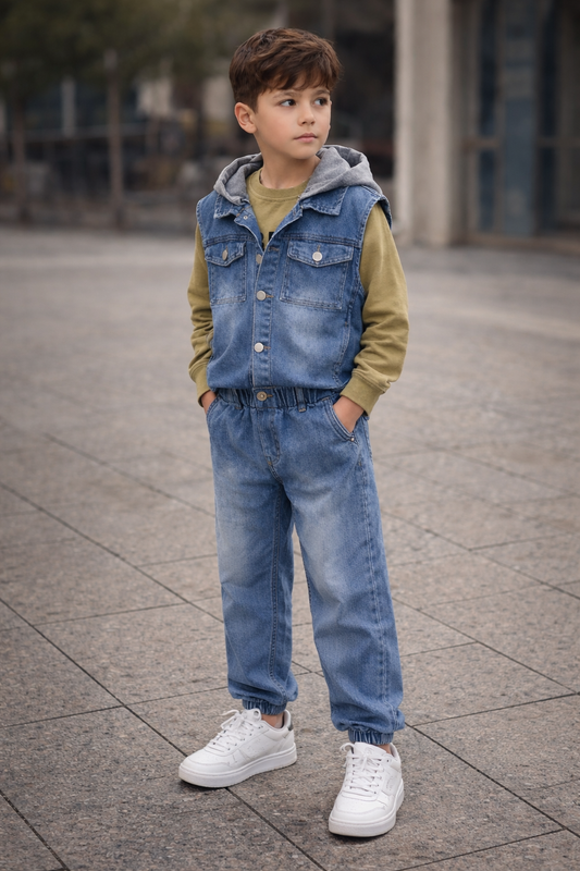 Conjunto jeans chaleco