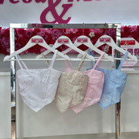 Top corset pique