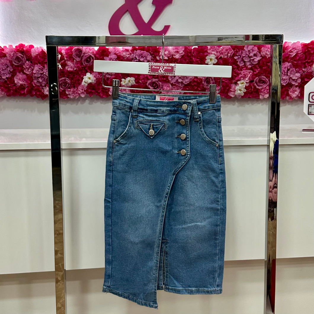 Falda jeans larga