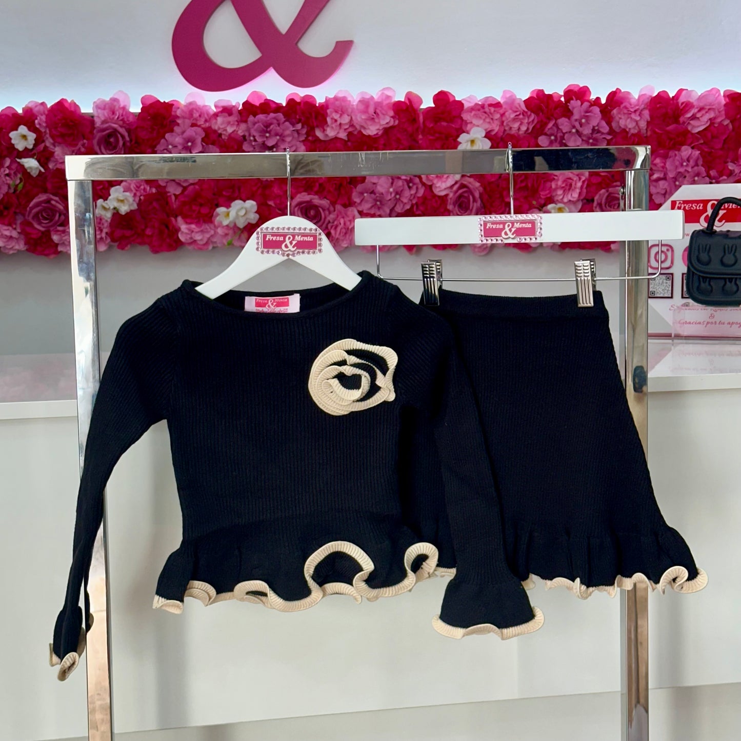 Conjunto lana falda