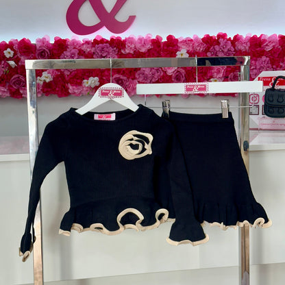 Conjunto lana falda