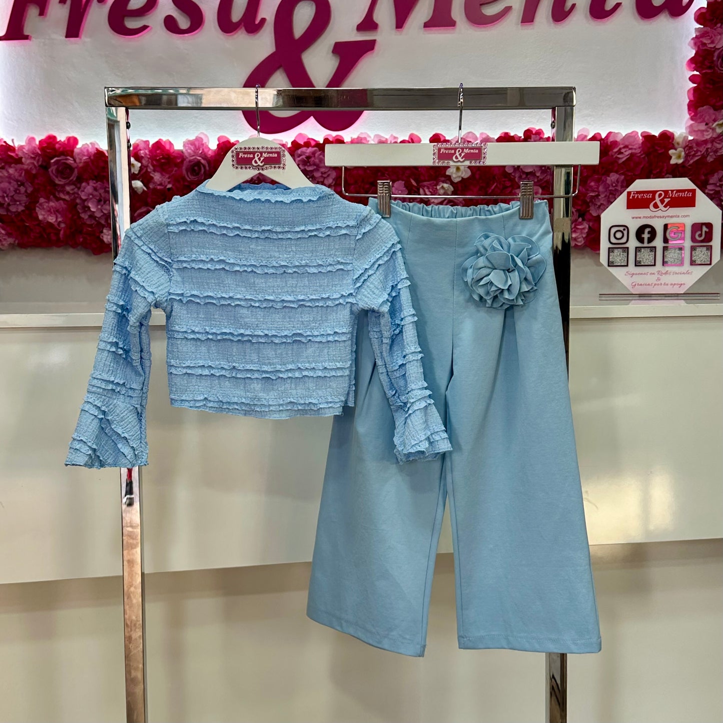 Conjunto vestir encaje