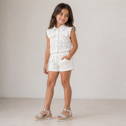 Conjunto encaje short