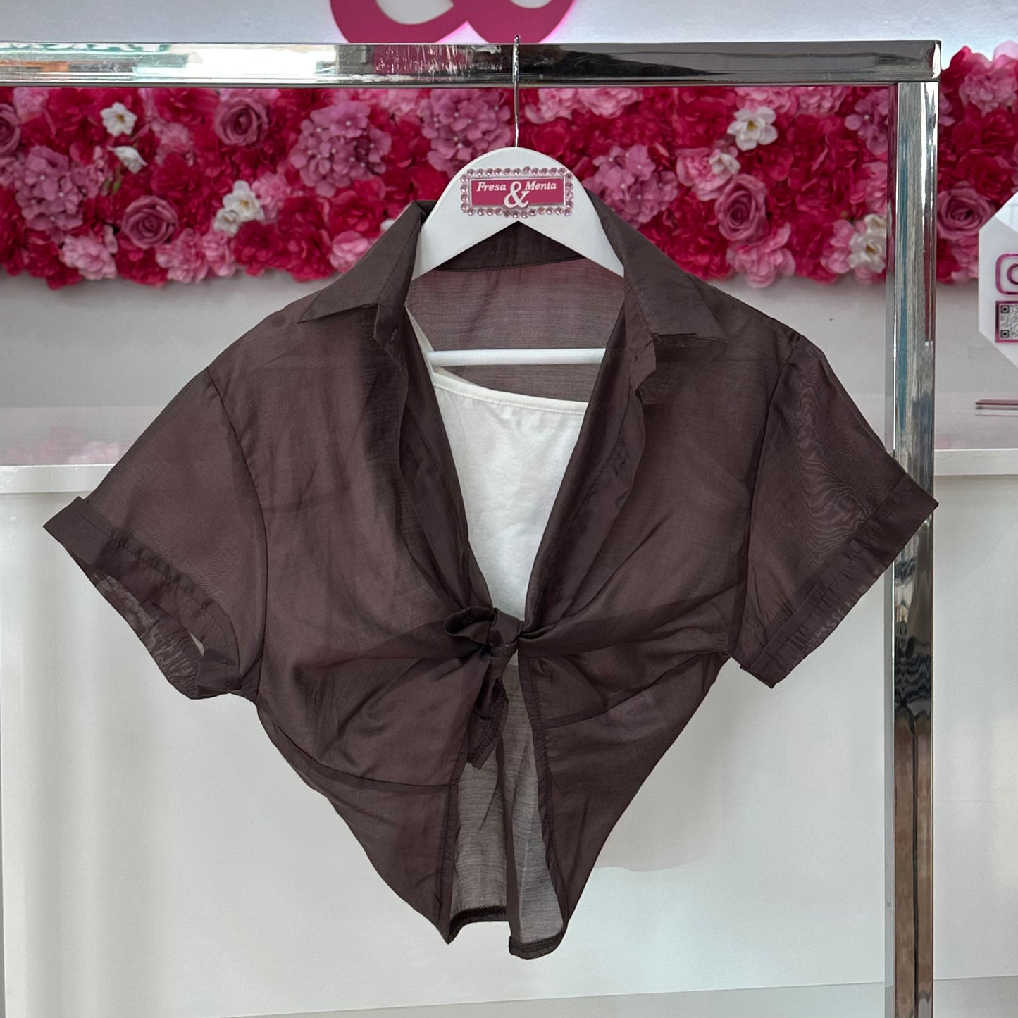 Camisa top de gasa