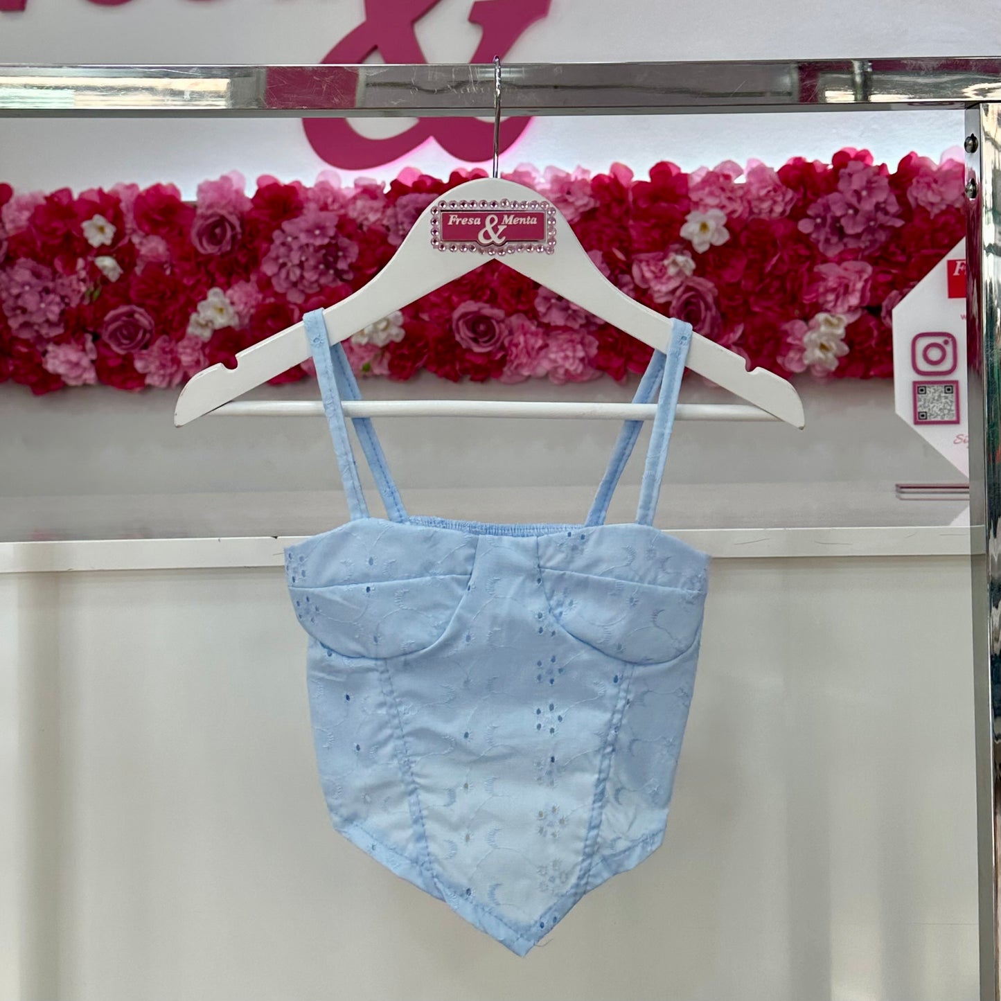 Top corset pique