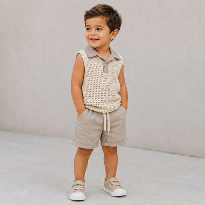 Conjunto baby hilo cuello polo