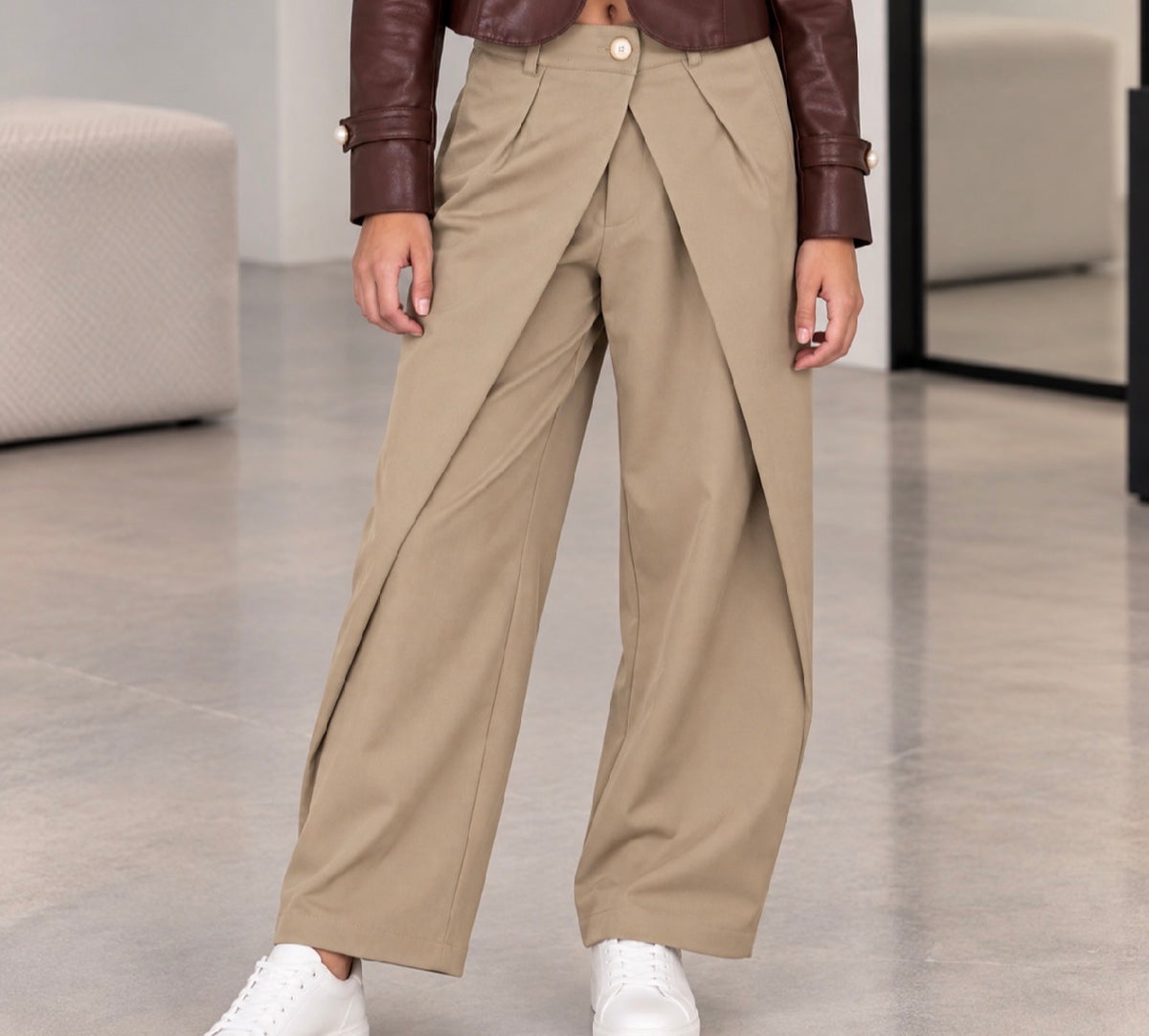 Pantalón cruzado vestir