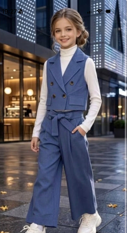 Conjunto Chaleco y pantalón ancho