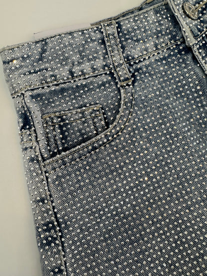 Short pedrería elástico