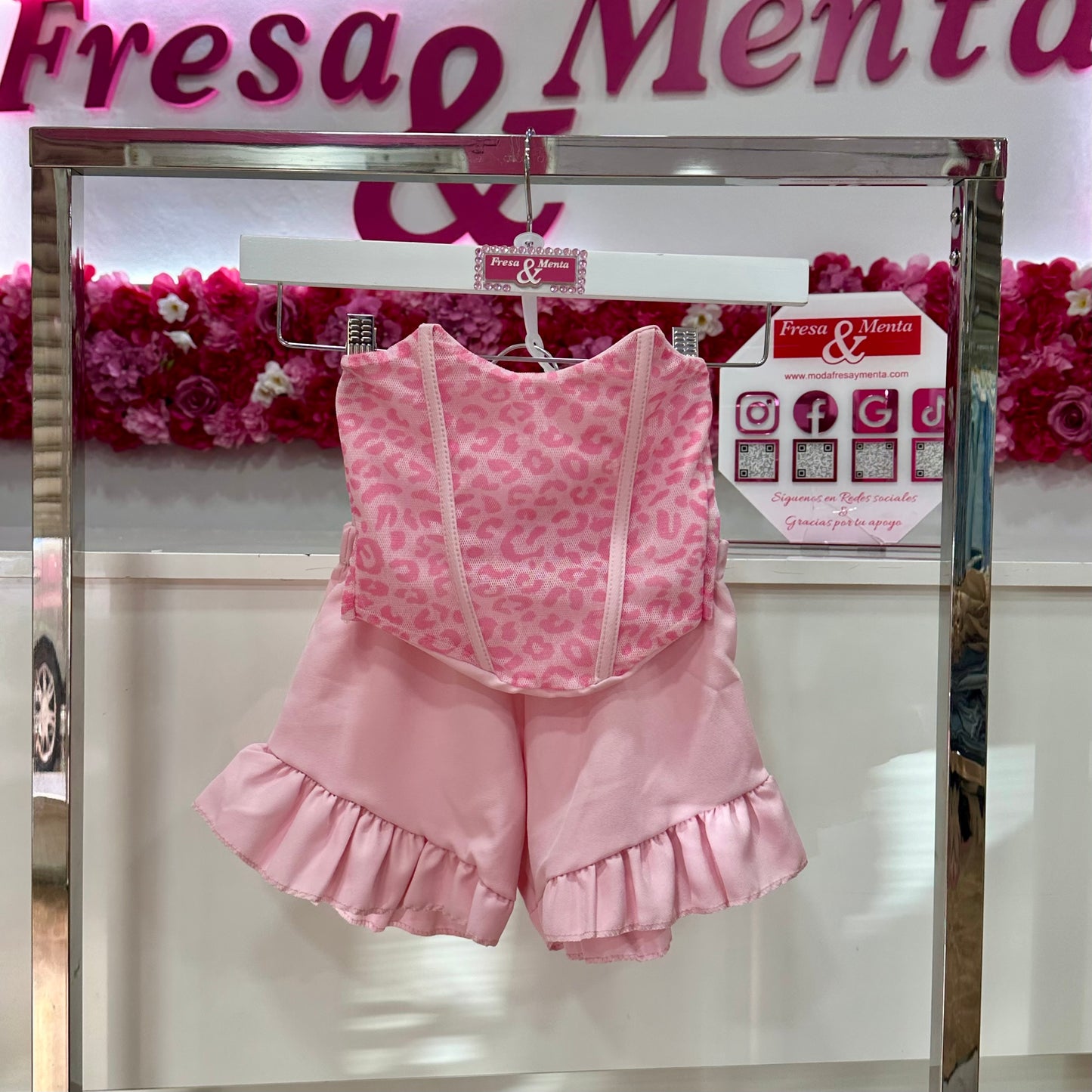 Conjunto corset short