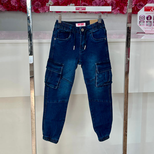 Jeans bolsillo cargo