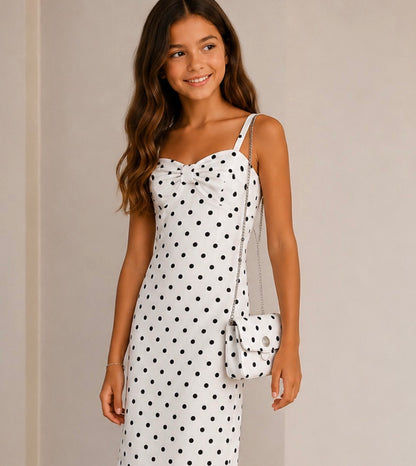 Vestido Topos volantes