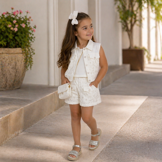 Conjunto encaje short